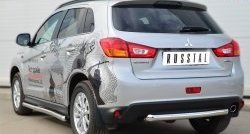 13 749 р. Одинарная защита заднего бампера из трубы диаметром 63 мм SLITKOFF  Mitsubishi ASX (2013-2016) 1-ый рестайлинг  с доставкой в г. Йошкар-Ола. Увеличить фотографию 4