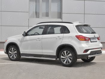 16 349 р. Защита заднего бампера (Ø63 мм, нержавейка) RUSSTAL  Mitsubishi ASX (2017-2020) 2-ой рестайлинг  с доставкой в г. Йошкар-Ола. Увеличить фотографию 2