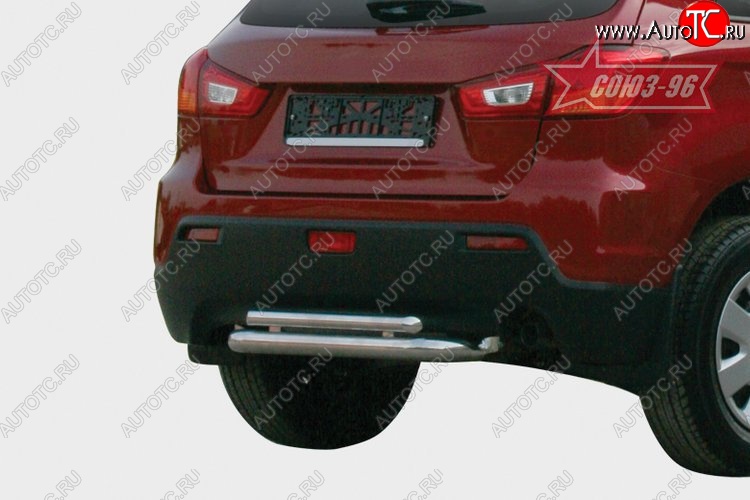 11 609 р. Защита заднего бампера Souz-96 (d60/42) Mitsubishi ASX дорестайлинг (2010-2012)  с доставкой в г. Йошкар-Ола