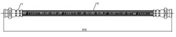 Тормозной шланг SAT (передний) Mitsubishi Delica 4 рестайлинг (1997-2007)