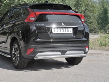 14 399 р. Защита заднего бампера (Ø63 мм, нержавейка) SLITKOFF  Mitsubishi Eclipse Cross  GK (2017-2021) дорестайлинг  с доставкой в г. Йошкар-Ола. Увеличить фотографию 4