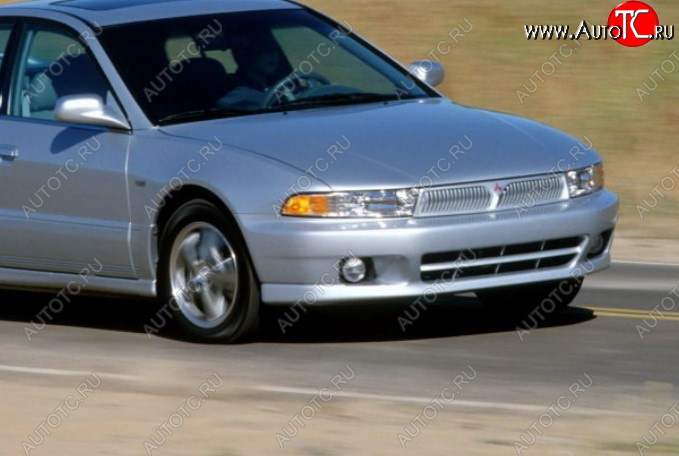 14 449 р. Передний бампер TYG (USA) Mitsubishi Galant 8  дорестайлинг седан (1996-1998) (Неокрашенный)  с доставкой в г. Йошкар-Ола