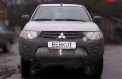 6 299 р. Декоративная вставка воздухозаборника Berkut  Mitsubishi L200  4 (2013-2016)  рестайлинг  с доставкой в г. Йошкар-Ола. Увеличить фотографию 1