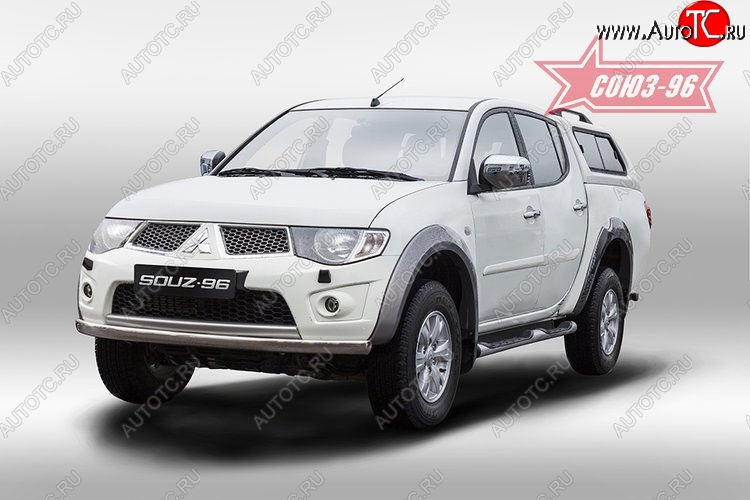 13 904 р. Овальная защита переднего бампера (d75х42) Souz-96 Mitsubishi L200 4  дорестайлинг (2006-2014)  с доставкой в г. Йошкар-Ола