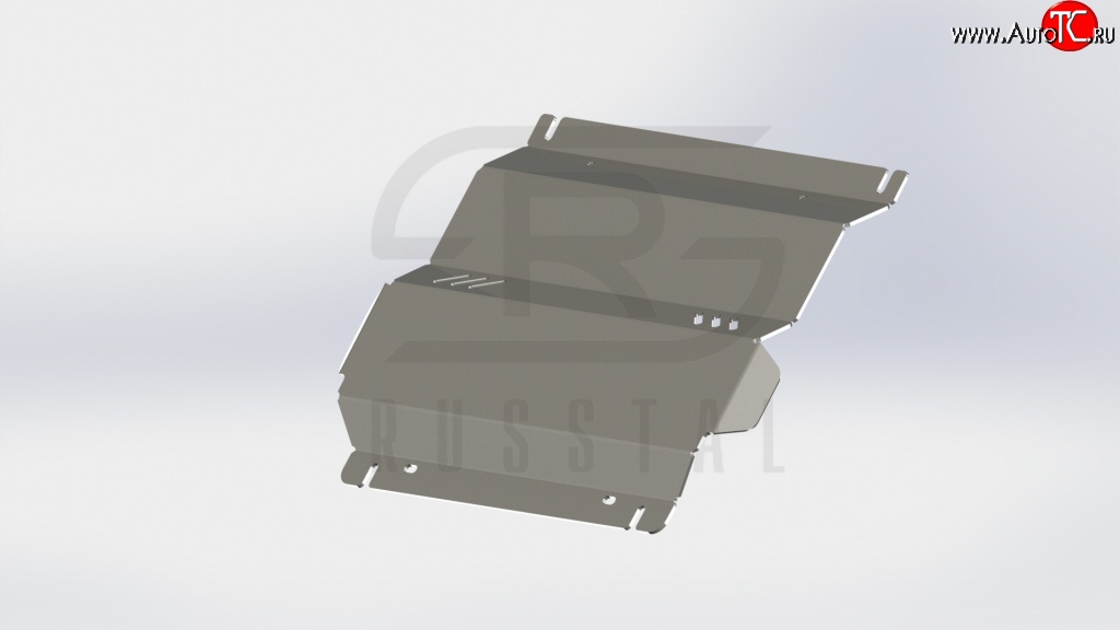 2 449 р. Защита картера двигателя Russtal Mitsubishi L200 4  дорестайлинг (2006-2014)  с доставкой в г. Йошкар-Ола