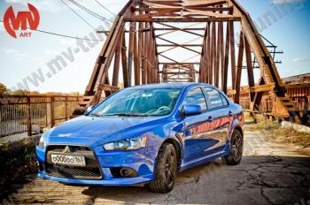 Накладки порогов EVO Mitsubishi (Митсубиси) Lancer (Лансер)  10 (2007-2017) 10 седан дорестайлинг, седан рестайлинг, хэтчбек 5 дв рестайлинг