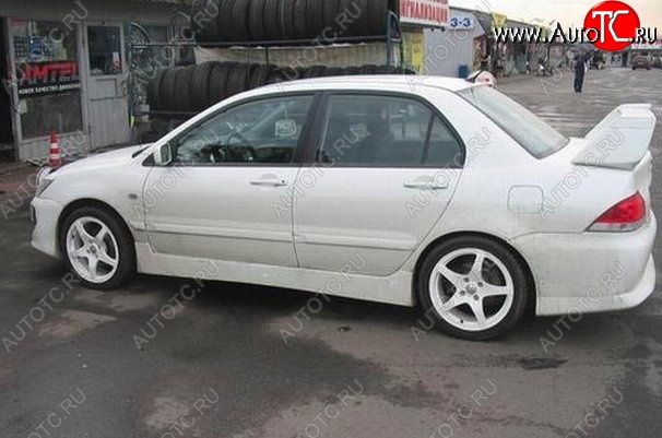 6 699 р. Пороги накладки EVO 9 Mitsubishi Lancer 9 1-ый рестайлинг седан (2003-2005) (Неокрашенные)  с доставкой в г. Йошкар-Ола