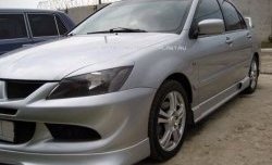 499 р. Реснички на фары Style v2 Mitsubishi Lancer 9 1-ый рестайлинг седан (2003-2005) (Неокрашенные)  с доставкой в г. Йошкар-Ола. Увеличить фотографию 2