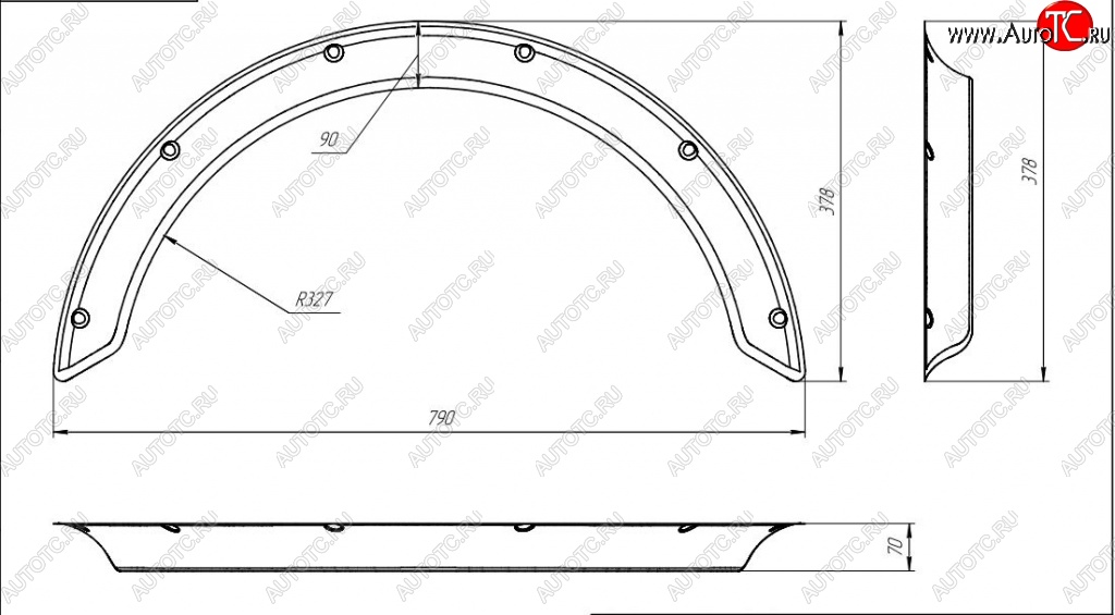 4 899 р. Универсальные арки New School (70 мм) Ford Focus 3 хэтчбэк дорестайлинг (2010-2015) (Шагрень: 4 шт)  с доставкой в г. Йошкар-Ола