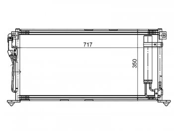 Радиатор кондиционера SAT Mitsubishi Lancer 9 CS седан 1-ый рестайлинг (2003-2005)