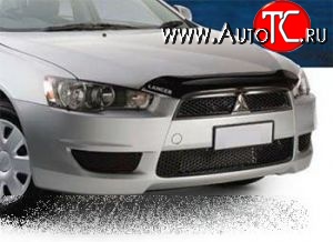 2 069 р. Дефлектор капота NovLine (короткий) Mitsubishi Lancer 10 хэтчбэк дорестайлинг (2007-2010)  с доставкой в г. Йошкар-Ола