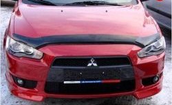 Дефлектор капота NovLine Mitsubishi Lancer 10 хэтчбэк дорестайлинг (2007-2010)