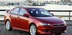 Накладки на передний бампер 2.0L Mitsubishi Lancer 10 хэтчбэк дорестайлинг (2007-2010)