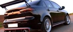 Накладка на задний бампер EVO Style Mitsubishi Lancer CY седан дорестайлинг (2007-2010)