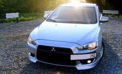 929 р. Подиум гос. номера EVO №1  Mitsubishi Lancer  10 (2007-2017) седан дорестайлинг, хэтчбэк дорестайлинг, седан рестайлинг, хэтчбек 5 дв рестайлинг (Гладкий пластик)  с доставкой в г. Йошкар-Ола. Увеличить фотографию 5