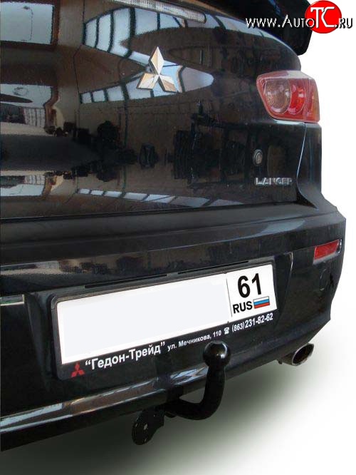 6 899 р. Фаркоп Лидер Плюс Mitsubishi Lancer 10 CY седан дорестайлинг (2007-2010) (Без электропакета)  с доставкой в г. Йошкар-Ола