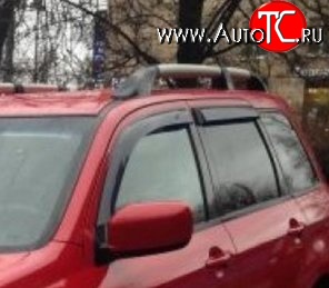 999 р. Комплект дефлекторов окон (ветровиков) 4 шт. Russtal Mitsubishi Outlander CU (2003-2009)  с доставкой в г. Йошкар-Ола