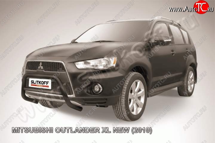 16 899 р. Кенгурятник d57 низкий Mitsubishi Outlander XL (CW)  рестайлинг (2010-2013) (Цвет: серебристый)  с доставкой в г. Йошкар-Ола