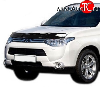 2 879 р. Дефлектор капота NovLine Mitsubishi Outlander GF дорестайлинг (2012-2014)  с доставкой в г. Йошкар-Ола