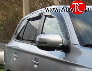 999 р. Комплект дефлекторов окон (ветровиков) 4 шт. Russtal Mitsubishi Outlander GF дорестайлинг (2012-2014)  с доставкой в г. Йошкар-Ола