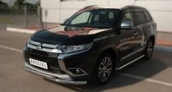 24 649 р. Широкая защита порогов SLITKOFF Mitsubishi Outlander GF 2-ой рестайлинг (2015-2018)  с доставкой в г. Йошкар-Ола. Увеличить фотографию 4