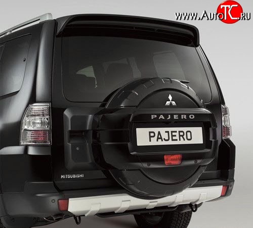 3 499 р. Чехол (кожух) запасного колеса Стандартный Mitsubishi Pajero 4 V80 3 дв. 1-ый рестайлинг (2011-2014) (Неокрашенный)  с доставкой в г. Йошкар-Ола