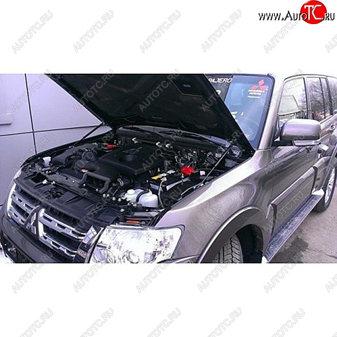 2 349 р. Упоры капота Russtal Mitsubishi Pajero 4 V90 дорестайлинг (2006-2011)  с доставкой в г. Йошкар-Ола