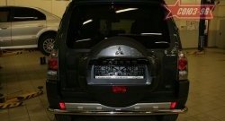 Защита заднего бампера Souz-96 (d60) Mitsubishi Pajero 4 V80 дорестайлинг (2006-2011) ()