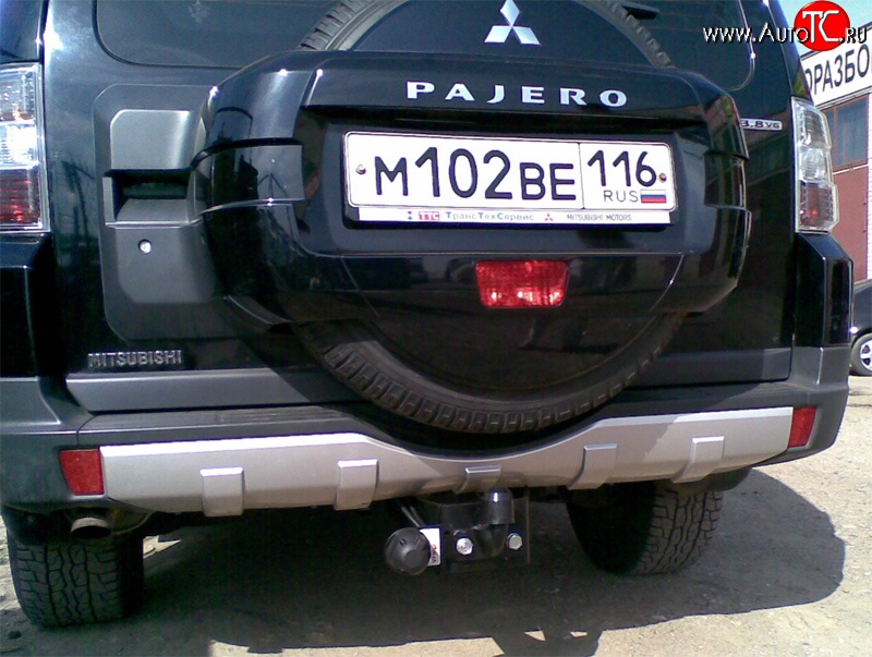 8 459 р. Фаркоп (3 дв.) NovLine Mitsubishi Pajero 4 V80 дорестайлинг (2006-2011)  с доставкой в г. Йошкар-Ола