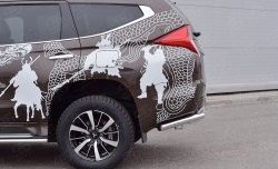 16 999 р. Защита заднего бампера (Ø63 мм уголки, нержавейка) SLITKOFF  Mitsubishi Pajero Sport  QE (2015-2021) дорестайлинг  с доставкой в г. Йошкар-Ола. Увеличить фотографию 4