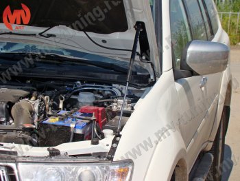 2 969 р. Упор капота MV-Tuning (одинарный) Mitsubishi Pajero Sport PB дорестайлинг (2008-2013)  с доставкой в г. Йошкар-Ола. Увеличить фотографию 3