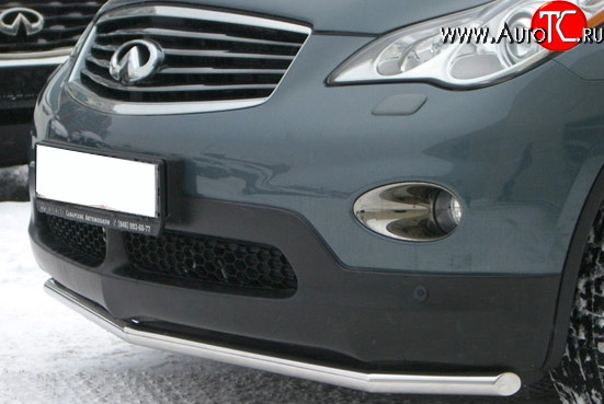 14 399 р. Защита переднего бампера (Ø42 мм, нержавейка) SLITKOFF INFINITI EX35 J50 (2007-2013)  с доставкой в г. Йошкар-Ола