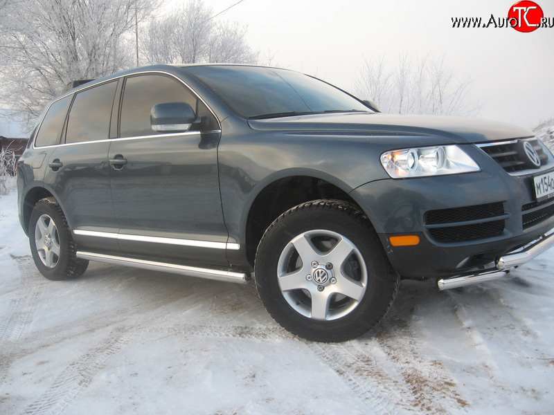 11 899 р. Защита порогов Volkswagen Touareg GP дорестайлинг (2002-2007)  с доставкой в г. Йошкар-Ола