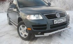 14 249 р. Двойная Защита переднего бампера Metall Design Volkswagen Touareg GP дорестайлинг (2002-2007)  с доставкой в г. Йошкар-Ола. Увеличить фотографию 3