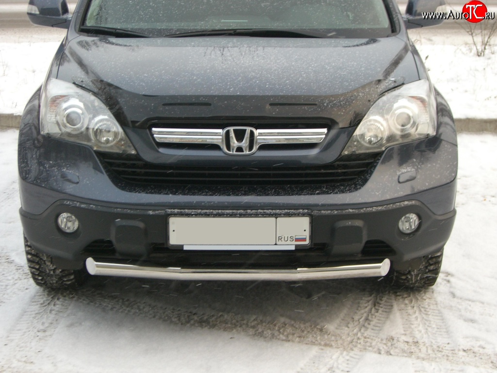 15 849 р. Одинарная защита переднего бампера SLITKOFF 70 мм Honda CR-V RE1,RE2,RE3,RE4,RE5,RE7 дорестайлинг (2007-2010)  с доставкой в г. Йошкар-Ола