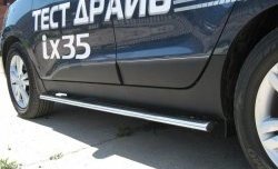 Защита порогов Russtal из овальной трубы Hyundai IX35 LM рестайлинг (2013-2018)