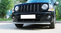 Одинарная защита переднего бампера Russtal 42 мм Jeep Liberty KJ дорестайлинг (2001-2004)