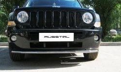 8 249 р. Одинарная защита переднего бампера Russtal 42 мм Jeep Liberty KJ дорестайлинг (2001-2004)  с доставкой в г. Йошкар-Ола. Увеличить фотографию 2