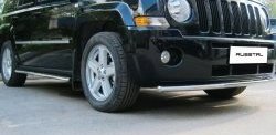 8 249 р. Одинарная защита переднего бампера Russtal 42 мм Jeep Liberty KJ дорестайлинг (2001-2004)  с доставкой в г. Йошкар-Ола. Увеличить фотографию 3