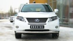 16 299 р. Одинарная защита переднего бампера SLITKOFF диаметром 76 мм Lexus RX350 AL10 дорестайлинг (2008-2012)  с доставкой в г. Йошкар-Ола. Увеличить фотографию 2