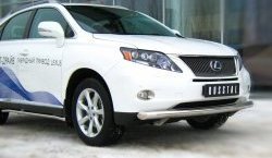 16 299 р. Одинарная защита переднего бампера SLITKOFF диаметром 76 мм Lexus RX350 AL10 дорестайлинг (2008-2012)  с доставкой в г. Йошкар-Ола. Увеличить фотографию 3