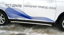 22 499 р. Защита порогов SLITKOFF из круглой трубы диаметром 63 мм Lexus RX350 AL10 дорестайлинг (2008-2012)  с доставкой в г. Йошкар-Ола. Увеличить фотографию 3