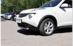 12 399 р. Одинарная защита переднего бампера SLITKOFF диаметром 63 мм  Nissan Juke  1 YF15 (2010-2014) дорестайлинг  с доставкой в г. Йошкар-Ола. Увеличить фотографию 6