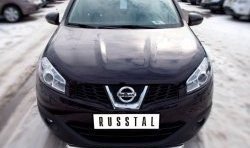 16 899 р. Одинарная защита переднего бампера SLITKOFF диаметром 63 мм Nissan Qashqai +2 1 J10 дорестайлинг (2008-2010)  с доставкой в г. Йошкар-Ола. Увеличить фотографию 2