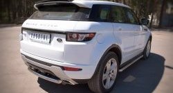 16 799 р. Защита заднего бампера (Ø76 мм, нержавейка, Dynamic) SLITKOFF Land Rover Range Rover Evoque 1 L538 рестайлинг 5 дв. (2015-2018)  с доставкой в г. Йошкар-Ола. Увеличить фотографию 2