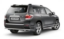 7 799 р. Защита порогов Petroil Tuning из круглой трубы диаметром 63 мм Toyota Highlander XU40 рестайлинг (2010-2013)  с доставкой в г. Йошкар-Ола. Увеличить фотографию 2