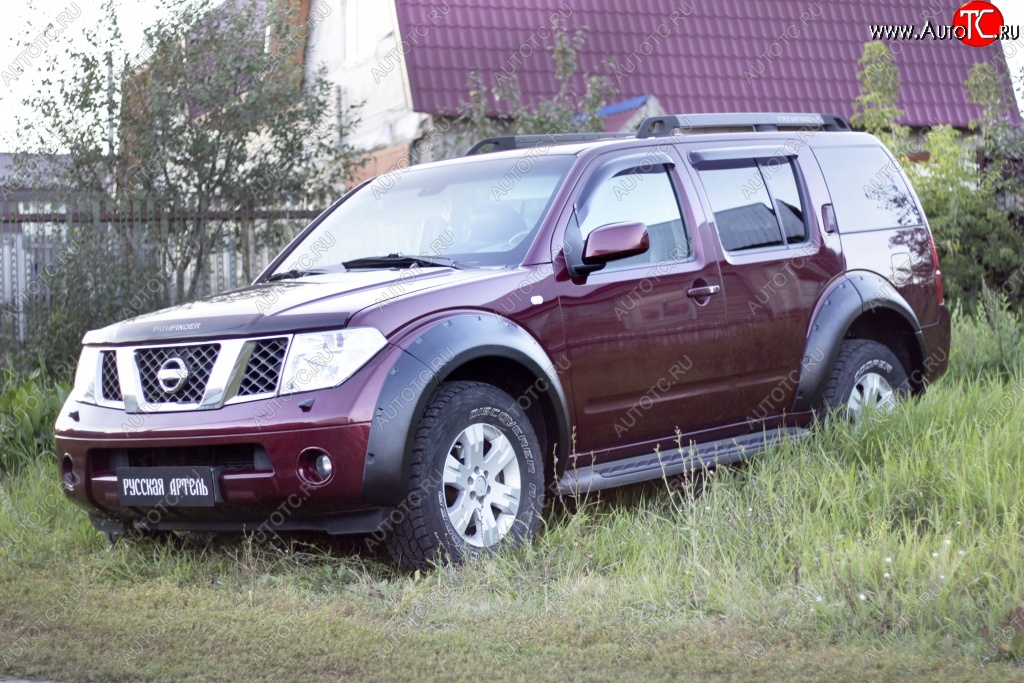 20 599 р. Расширители арок RA (комплект)  Nissan Pathfinder  R51 (2004-2014) дорестайлинг, рестайлинг (Поверхность глянец (под окраску), Неокрашенные)  с доставкой в г. Йошкар-Ола