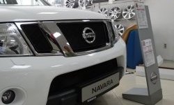 2 879 р. Сетка в решетку радиатора Russtal Nissan Pathfinder R51 рестайлинг (2009-2014) (черная)  с доставкой в г. Йошкар-Ола. Увеличить фотографию 2