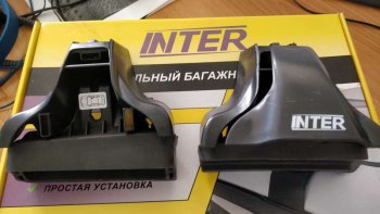 2 999 р. Комплект опор для поперечин Inter Nissan Almera N16 седан дорестайлинг (2000-2003)  с доставкой в г. Йошкар-Ола. Увеличить фотографию 2