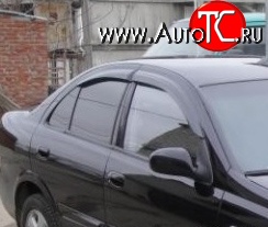 2 899 р. Дефлекторы окон (ветровики) Novline 4 шт. Nissan Almera G15 седан (2012-2019)  с доставкой в г. Йошкар-Ола